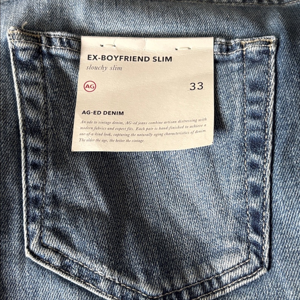 AG Adriano Goldschmied Slouchy Slim Jeans in Blue